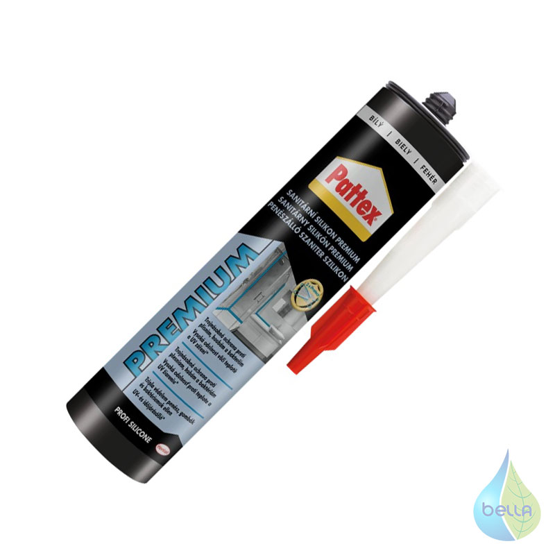 Silikón sanitárny biely Pattex PREMIUM 310ml