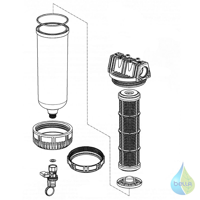 Filter AQUA FP3 veľký 5/4" s vypúšťaním